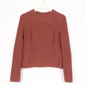 Athleta Rockland Ribbed Sweater Havana